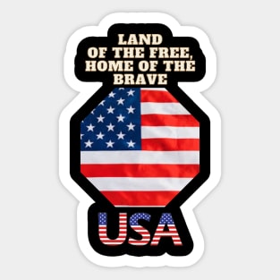 Land of the Free, Home of the Brave Sticker